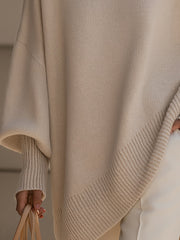 Herminia™ Suéter Oversize Largo para Mujer en Punto Suave