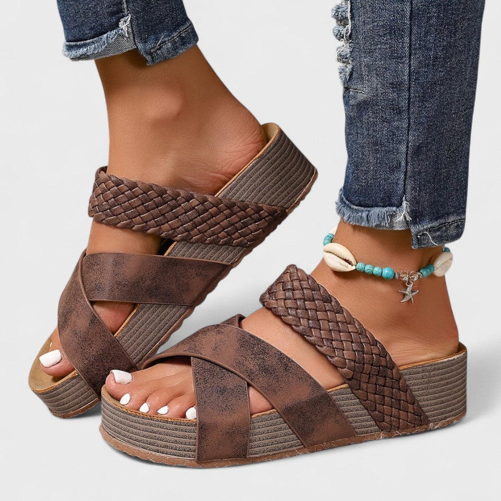 Rosaisela™ Sandalias Ortopédicas de Piel