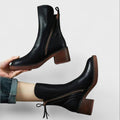 Tacámbaro™ Botines de Piel con Forro de Piel – Elegantes y Cómodos