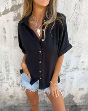 Metepec™ Camisa Casual Suelta en Tela Ligera