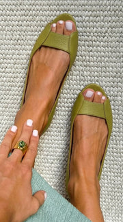 Crescencia | Sandalias Doradas Chic y Cómodas