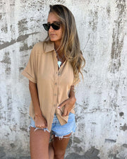 Metepec™ Camisa Casual Suelta en Tela Ligera