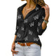 Montserrat™ Blusa Femenina Suelta con Estampado de Mariposas