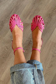 Nieves | Sandalias Doradas con Joyería