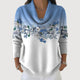 Alba | Jersey Floral con Cuello Vuelto