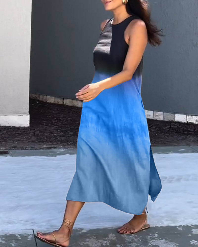 Durango™ Vestido sin Mangas con Degradado Elegante