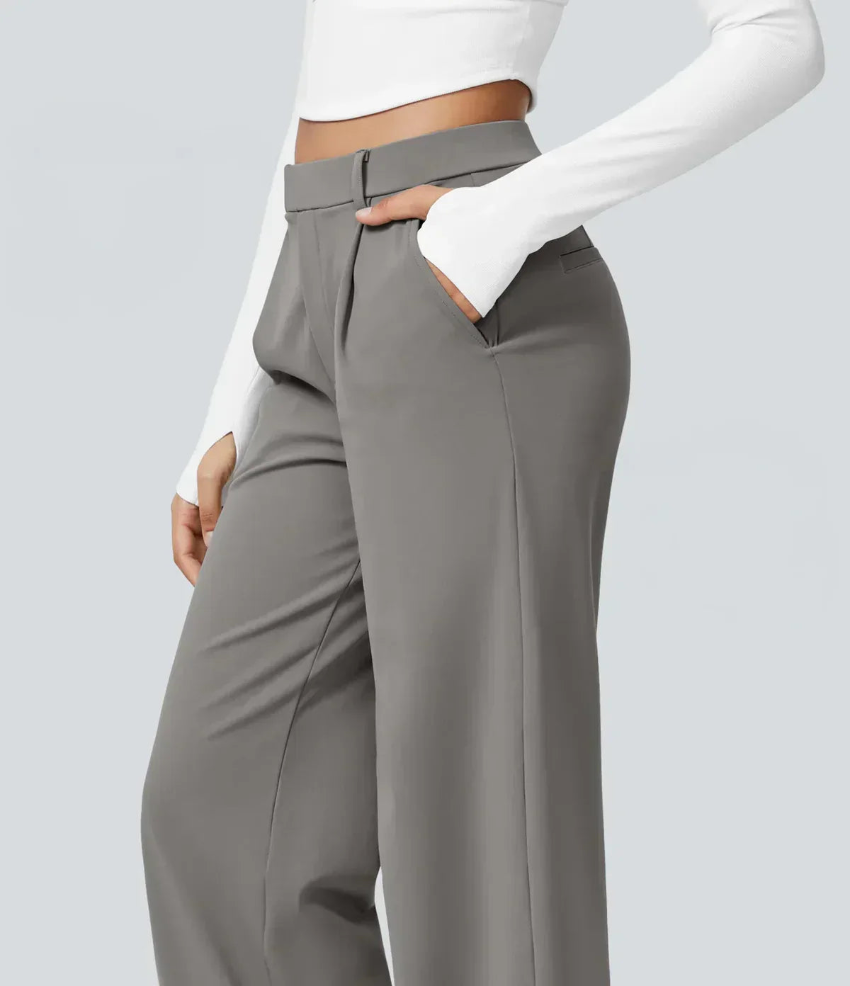 Leonarda™ Pantalón Elegante de Talle Alto y Pierna Ancha para Mujer