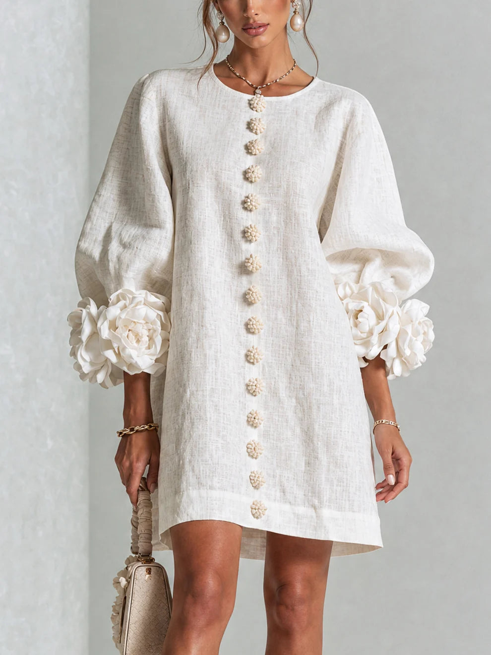 Élodie | Vestido floral con botones
