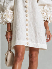 Élodie | Vestido floral con botones