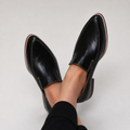 Zofia™ | Mocasín Negro Patchwork