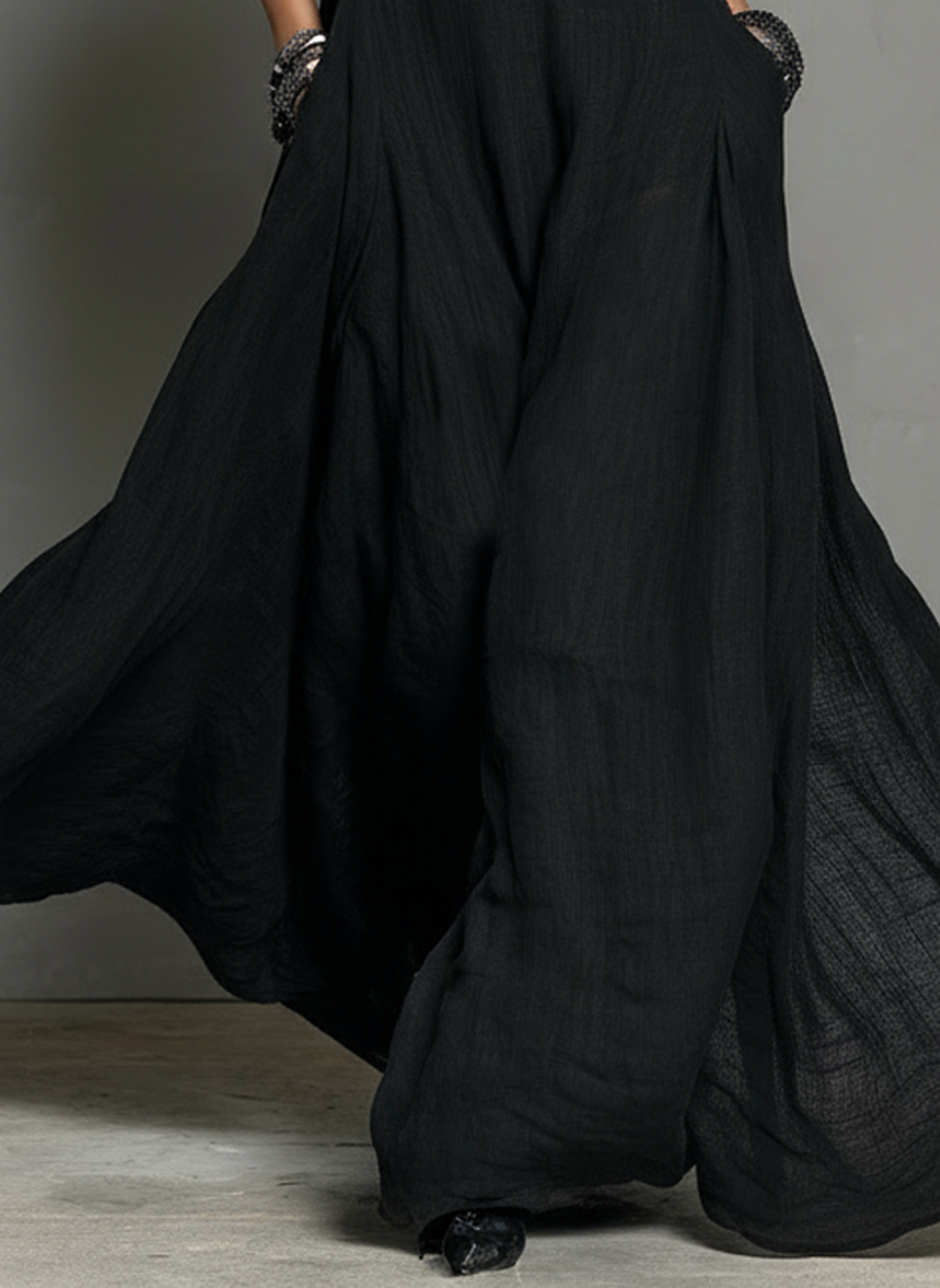 Herlinda™ Vestido Maxi de Lino sin Mangas, Estilo Minimalista