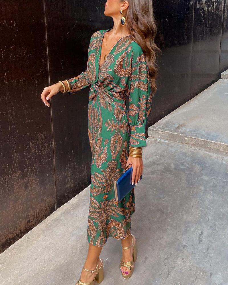 Chihuahua™ Vestido Midi de Verano Elegante con Corte Fluido