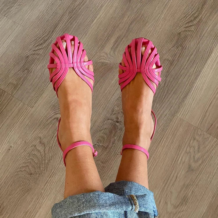 Nieves | Sandalias Doradas con Joyería