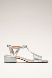 Silveria | Sandalias Plateadas de Verano