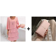 Amparo™ Vestido Largo para Mujer con Volantes y Cuello Cuadrado