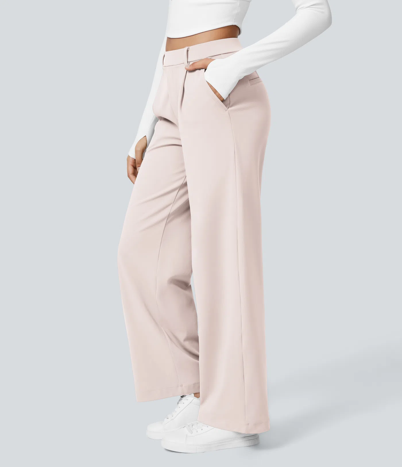 Leonarda™ Pantalón Elegante de Talle Alto y Pierna Ancha para Mujer