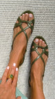 Josefina - Sandalias con Tira Trasera Efecto Serpiente