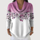 Alba | Jersey Floral con Cuello Vuelto