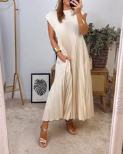 Patricia™ Vestido Largo de Verano Casual Plisado para Mujer