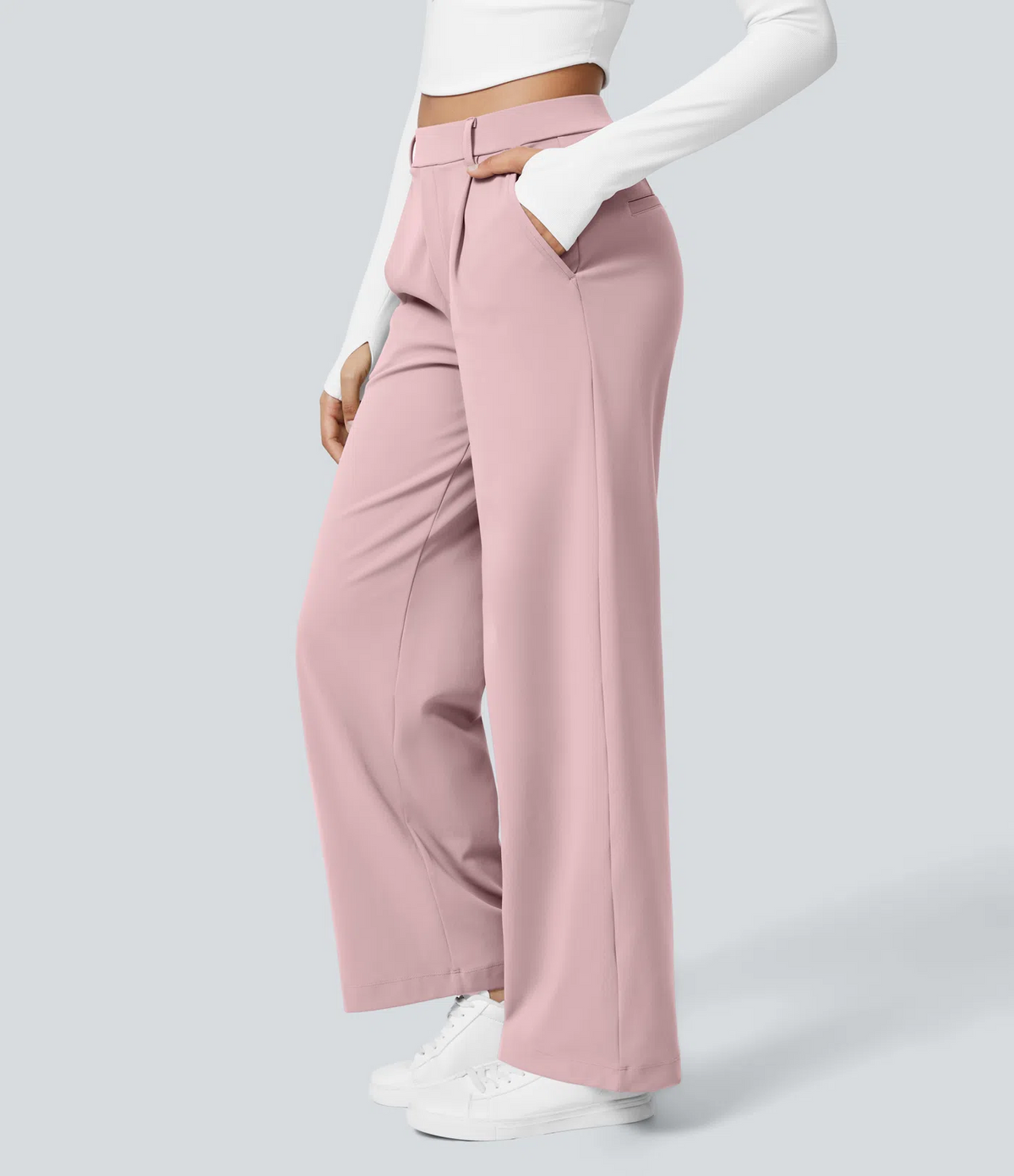 Leonarda™ Pantalón Elegante de Talle Alto y Pierna Ancha para Mujer