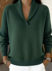 Esperanza™ | Suéter con Cuello Chal y Escote en V