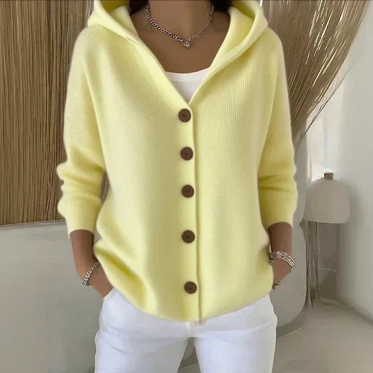 Rocío™ | Cárdigan de Punto con Capucha