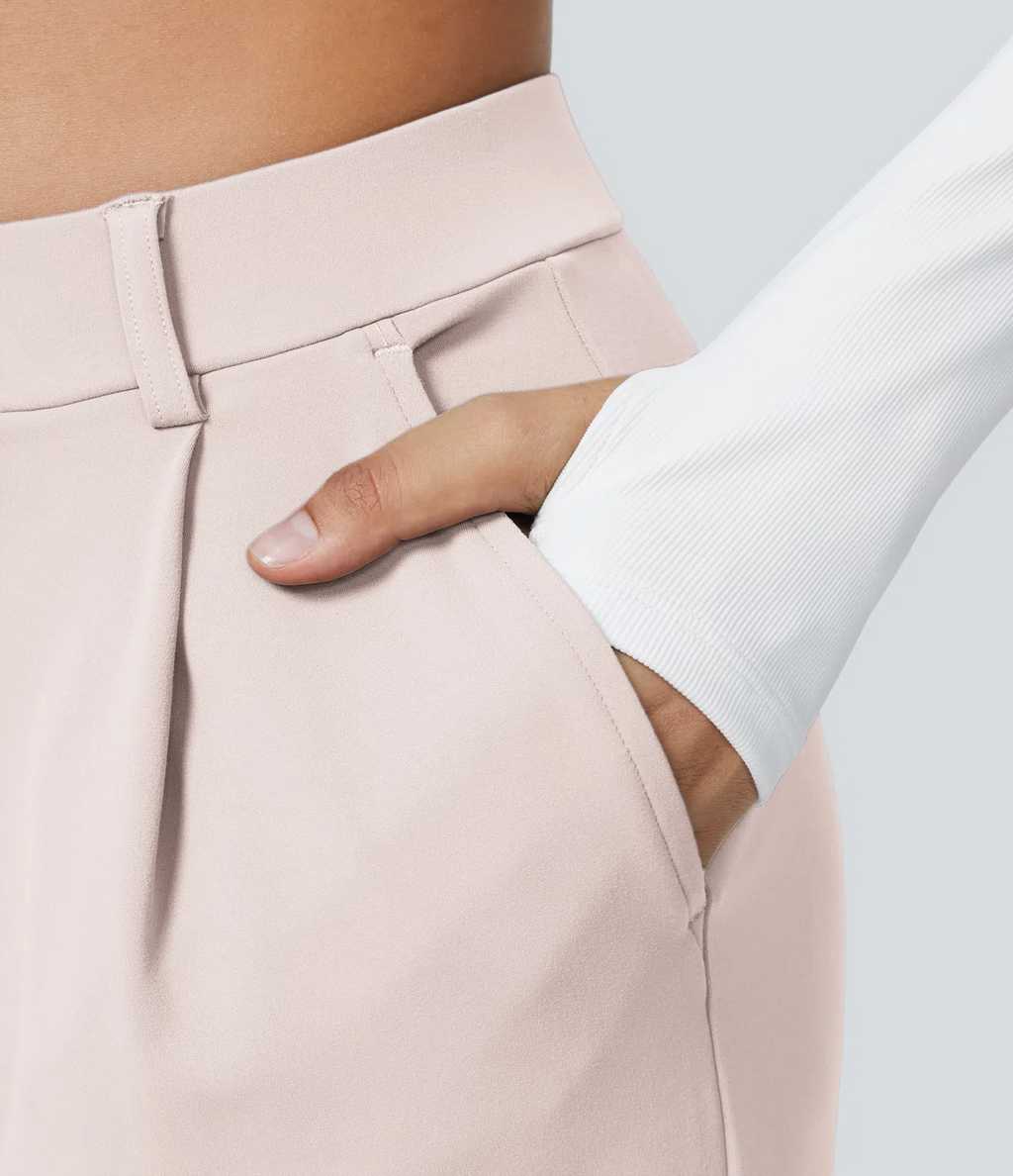 Leonarda™ Pantalón Elegante de Talle Alto y Pierna Ancha para Mujer