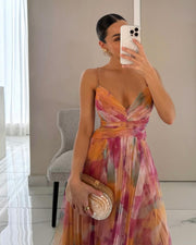 Vestido Largo Nicanora Estampado Floral