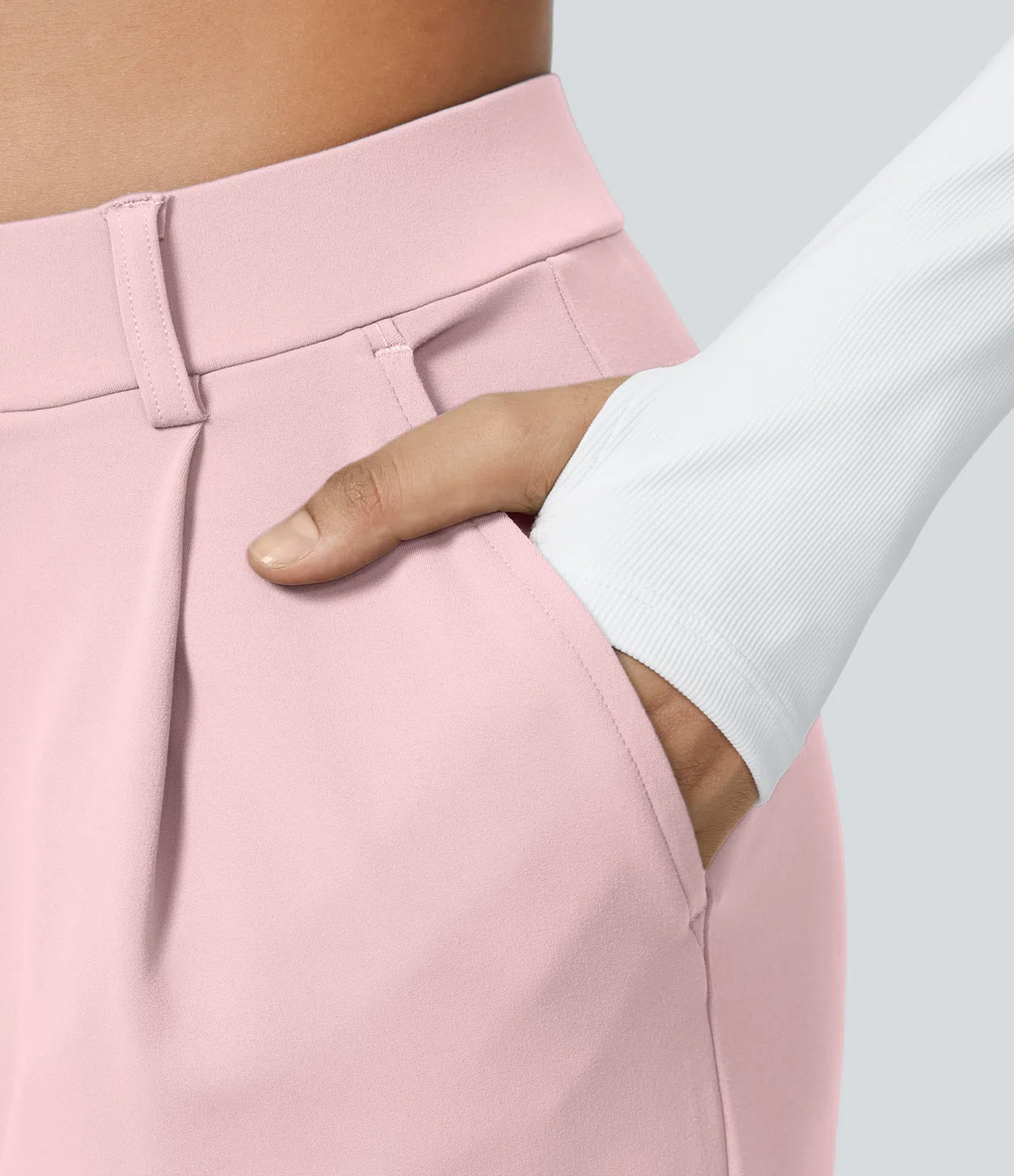 Leonarda™ Pantalón Elegante de Talle Alto y Pierna Ancha para Mujer