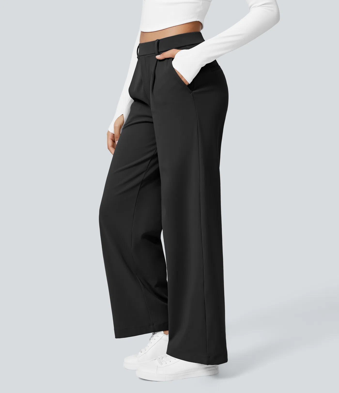 Leonarda™ Pantalón Elegante de Talle Alto y Pierna Ancha para Mujer