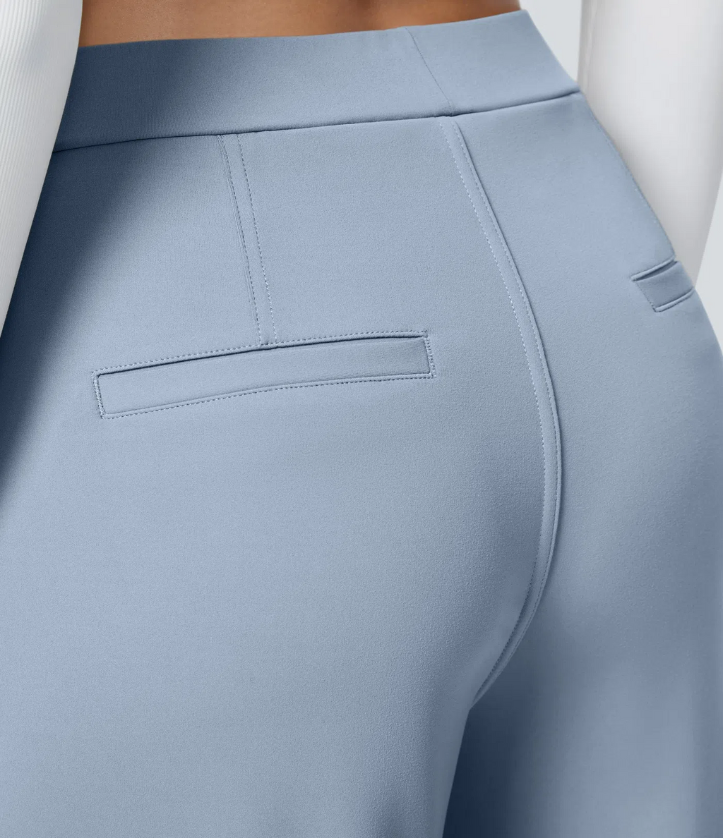 Leonarda™ Pantalón Elegante de Talle Alto y Pierna Ancha para Mujer