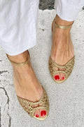 Juanita | Sandalias Doradas Trenzadas