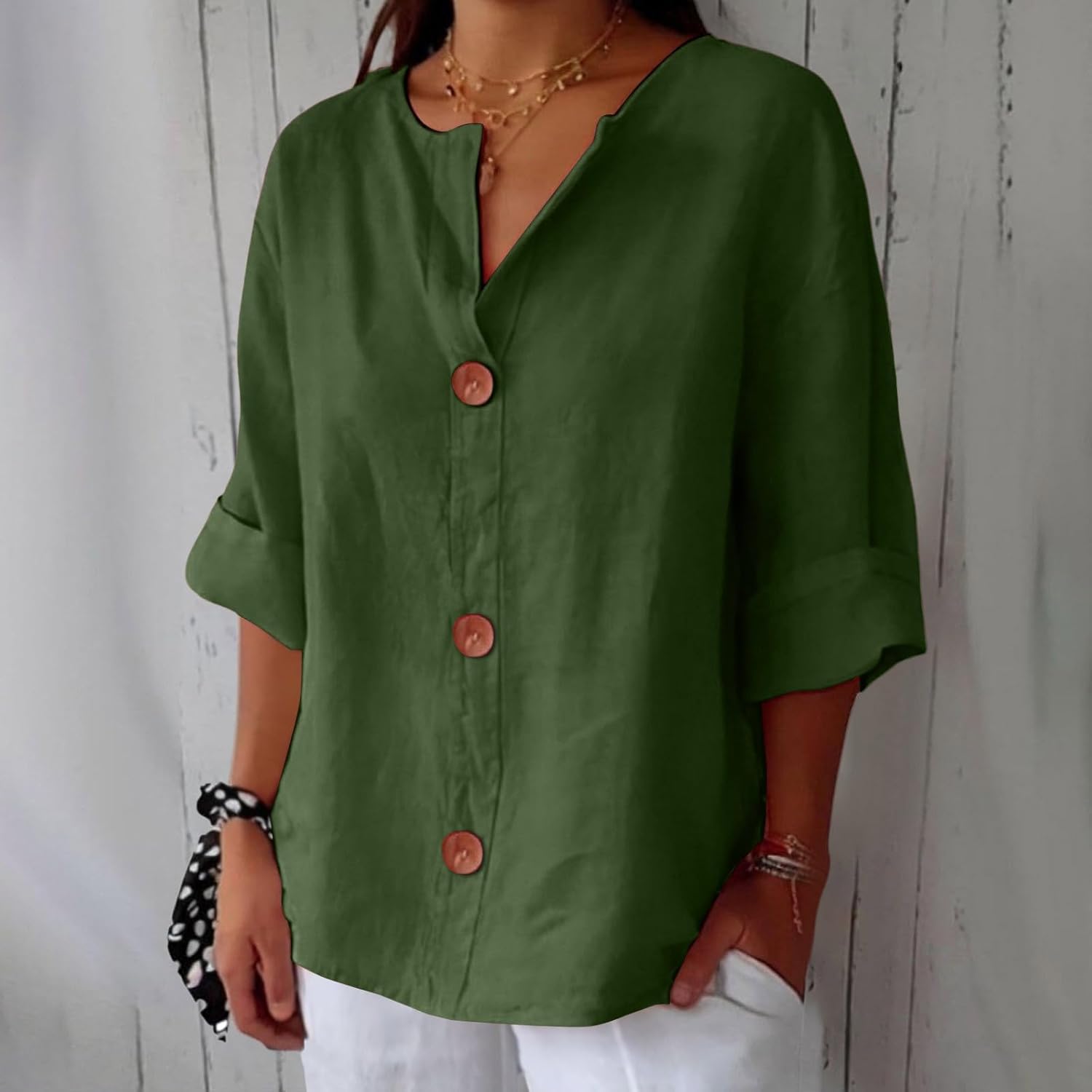 Tequila™ Blusa Minimalista Oversize con Estructura Vertical