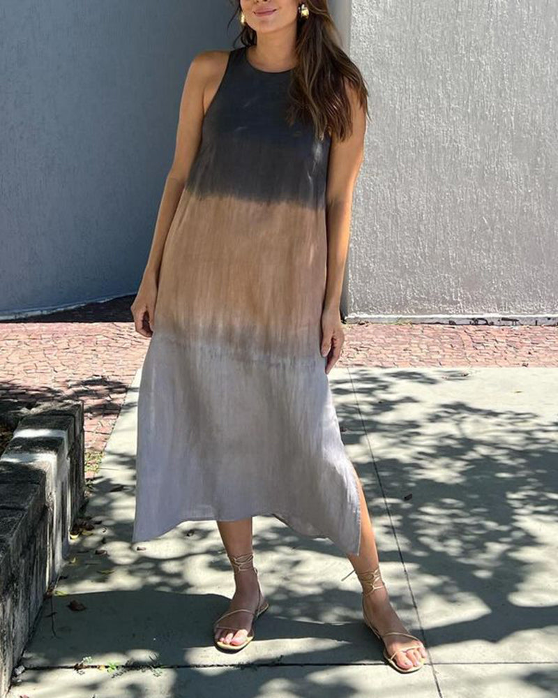 Durango™ Vestido sin Mangas con Degradado Elegante