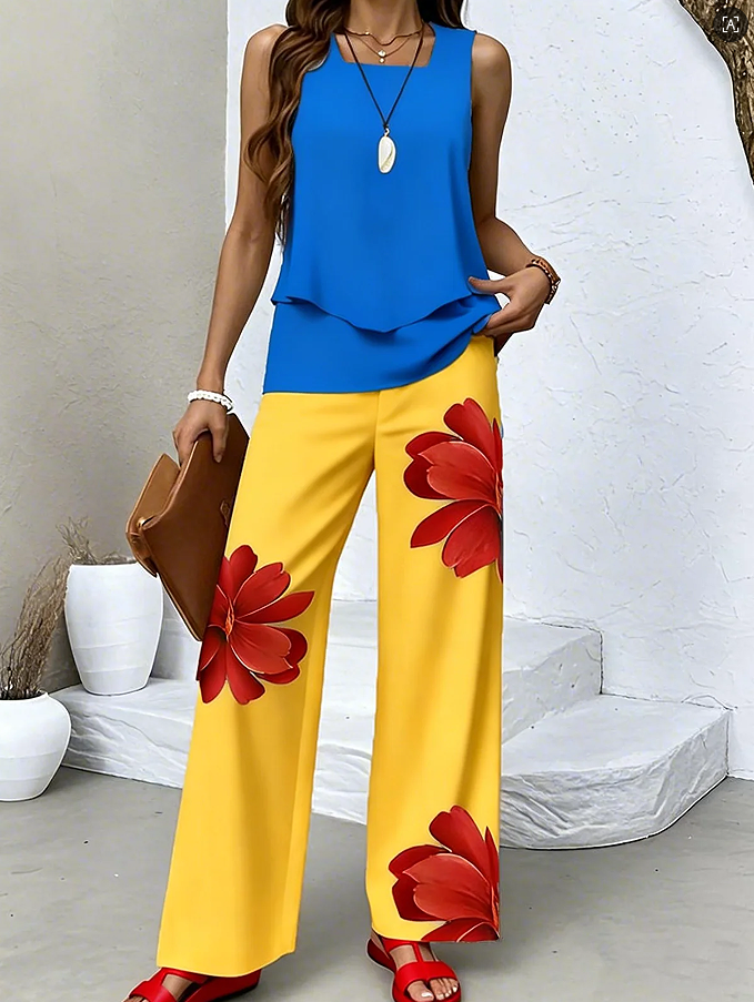 ZENAIDA | CONJUNTO SCARLET FLOWER
