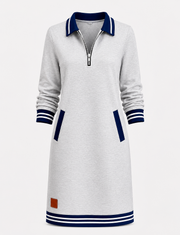 Josefina™ Vestido Elegante de Algodón con Manga Larga