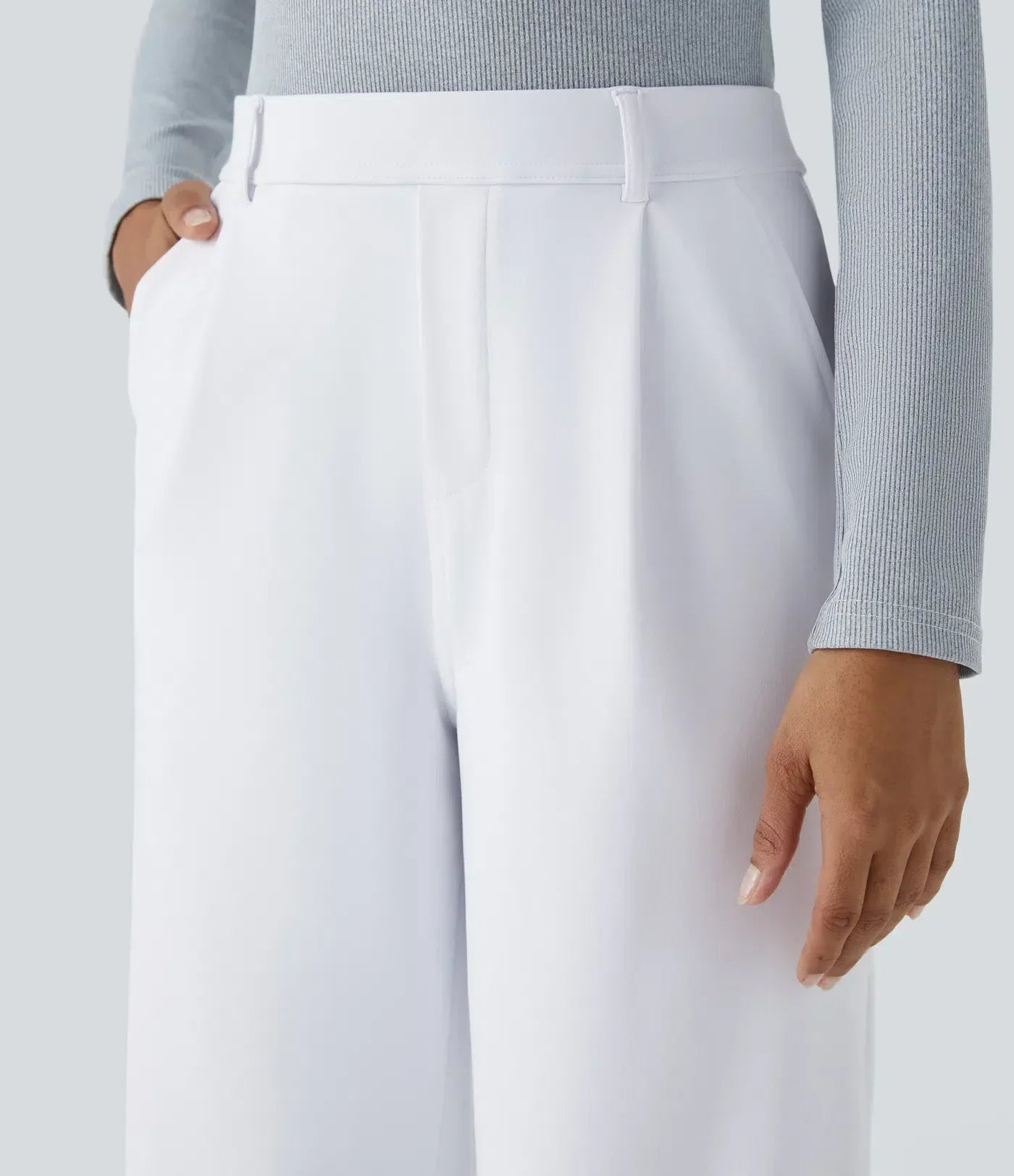 Leonarda™ Pantalón Elegante de Talle Alto y Pierna Ancha para Mujer