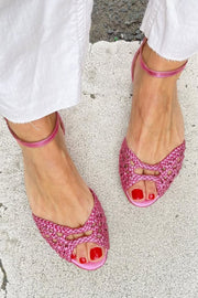 Juanita | Sandalias Doradas Trenzadas