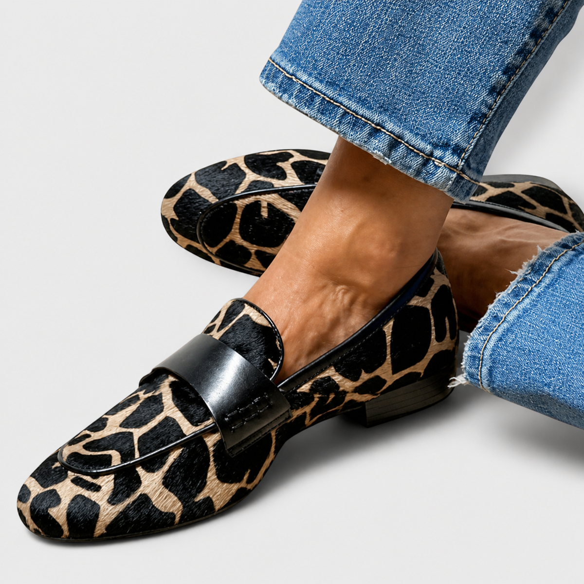 Léonie™ | Mocasín de Leopardo