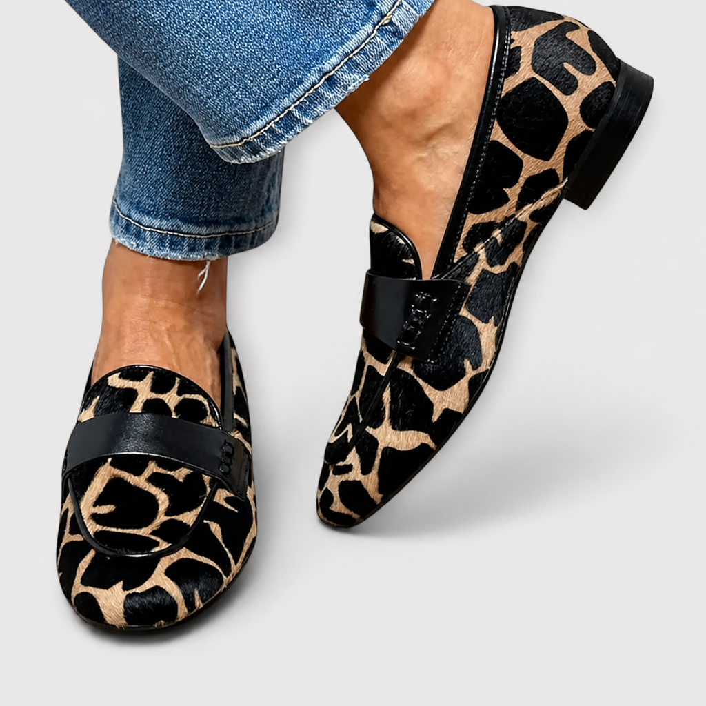 Léonie™ | Mocasín de Leopardo