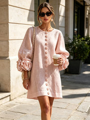 Élodie | Vestido floral con botones