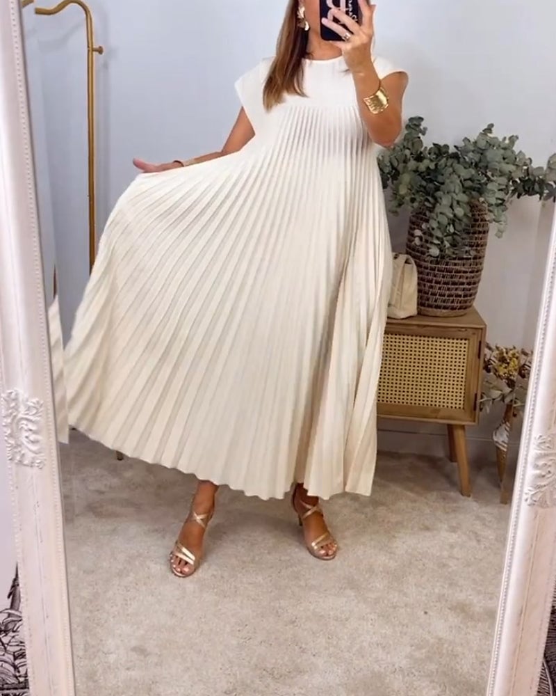 Patricia™ Vestido Largo de Verano Casual Plisado para Mujer