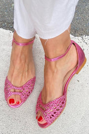 Juanita | Sandalias Doradas Trenzadas