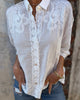 Blusa Elegante de Encaje Bordado para Mujer
