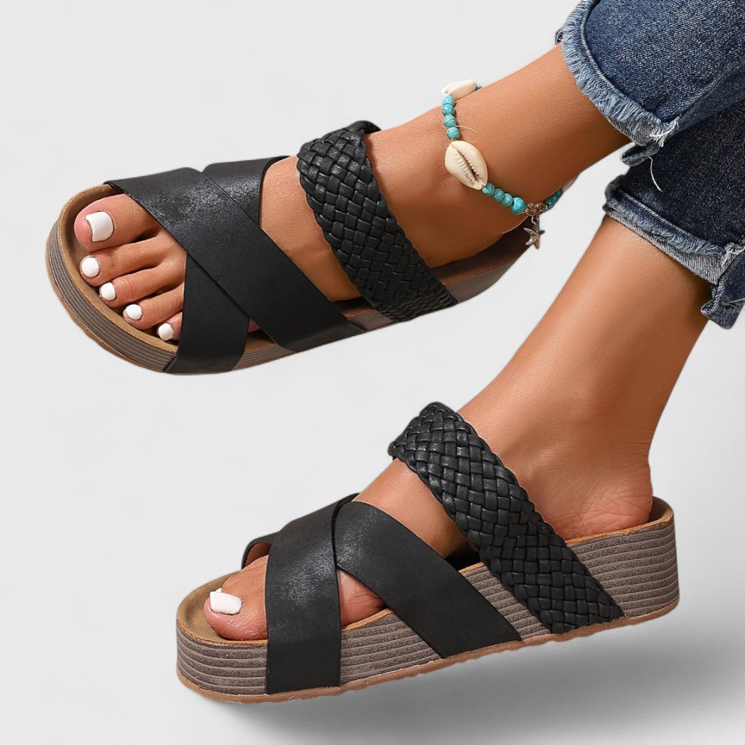 Rosaisela™ Sandalias Ortopédicas de Piel