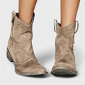 Dominga™ Botines Vaqueros de Tacón Ancho para Mujer, Estilo Casual