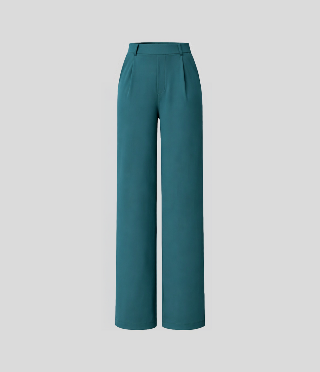 Leonarda™ Pantalón Elegante de Talle Alto y Pierna Ancha para Mujer