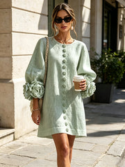 Élodie | Vestido floral con botones