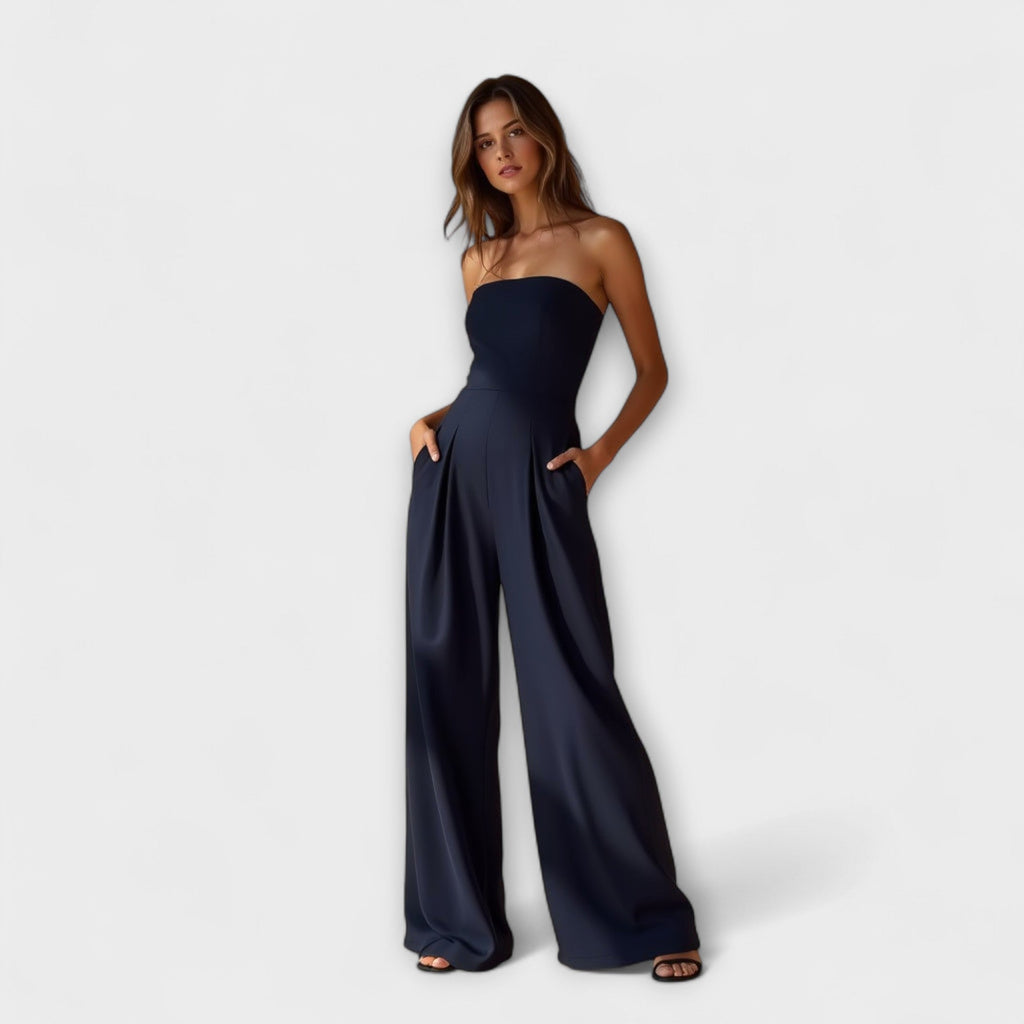 Toluca™ Jumpsuit Strapless Elegante – Ajuste Favorecedor
