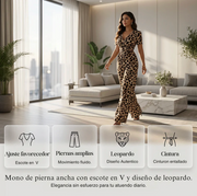 Veracruz™ Jumpsuit con Estampado Animal - Corte que Favorece a Todas